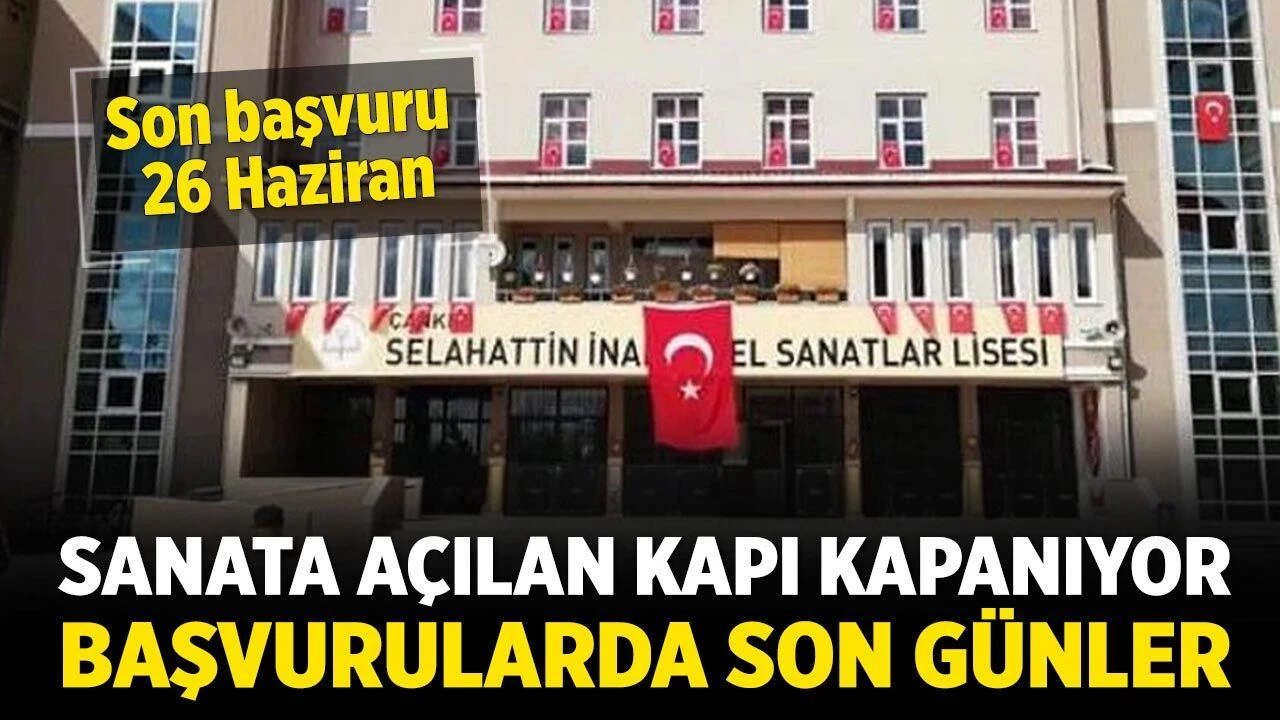 Çankırı Selahattin İnal Güzel Sanatlar Lisesi’nde Yetenek Sınavı Başvurularında Son Günler