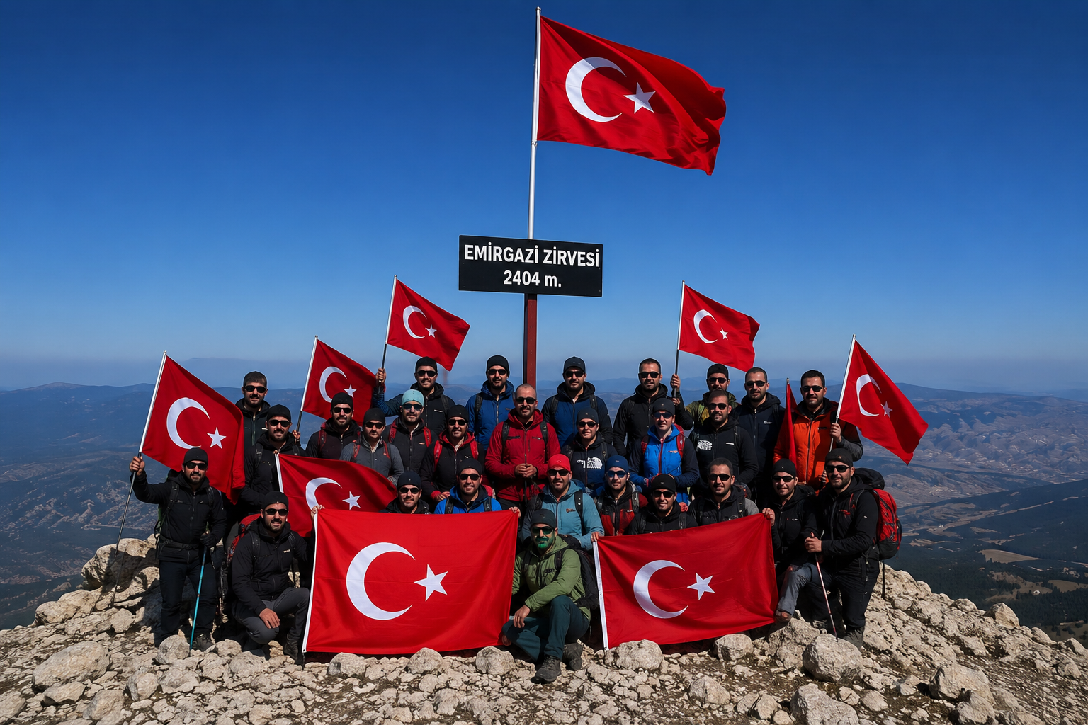 Çankırılı Dağcılar 15 Temmuz Anısına Ilgaz Dağı’nın Zirvesine Tırmandı