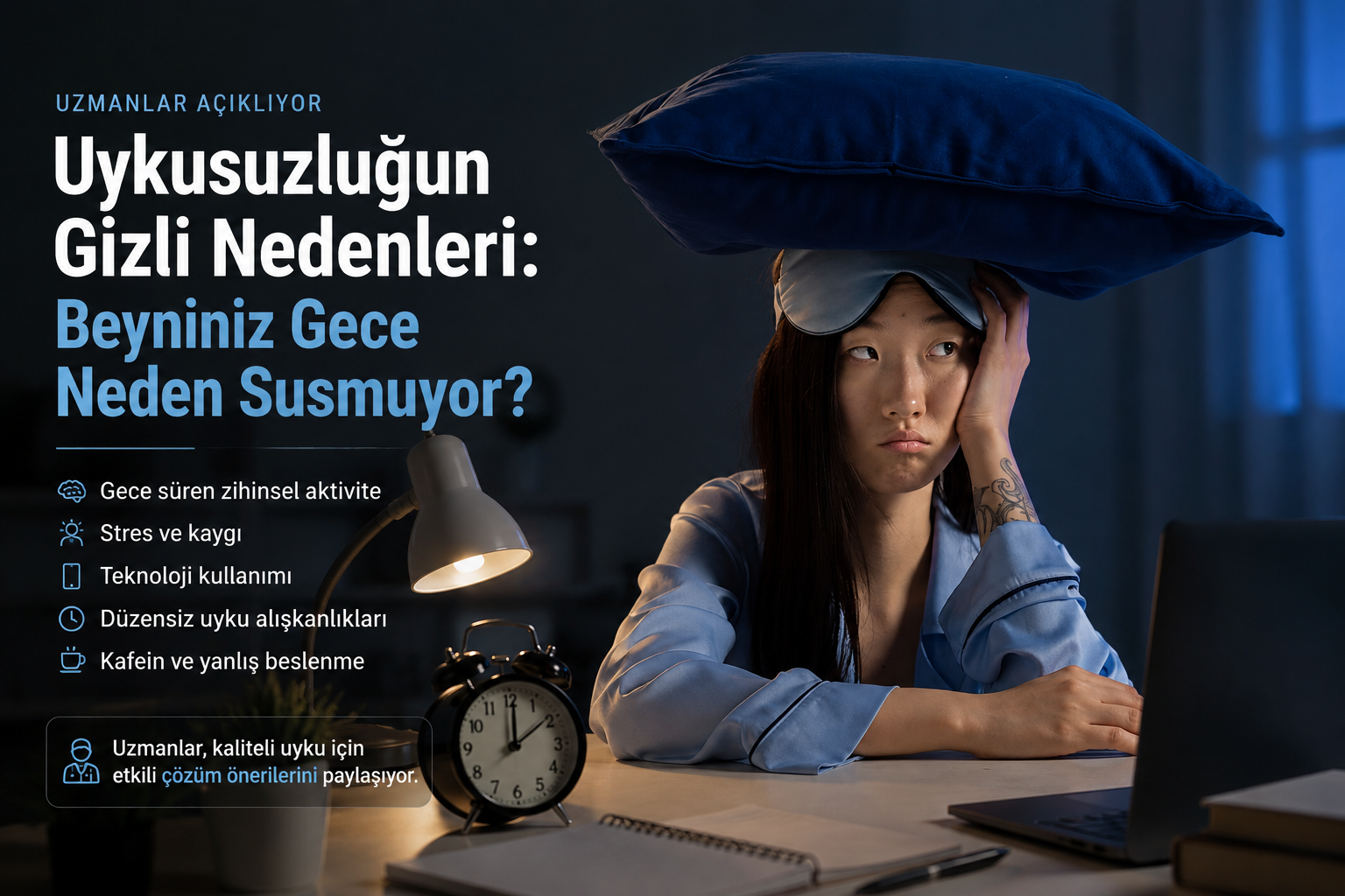 Uykusuzluğun Gizli Nedenleri: Beyniniz Gece Neden Susmuyor?