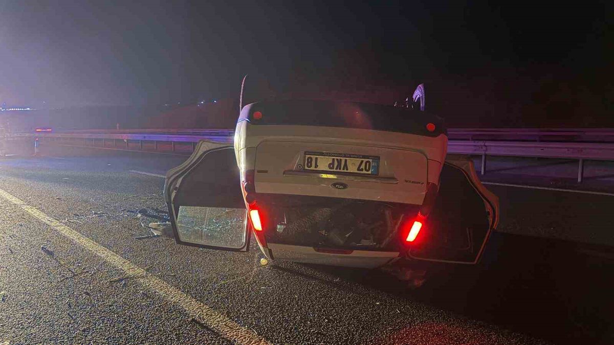 Bilecik’te Takla Atan Otomobilin Sürücüsü 1,65 Promil Alkollü Çıktı