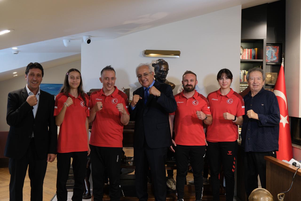 Çankırılı Milli Sporculardan Kaptan Mustafa Can’a Anlamlı Ziyaret: Hedef Avrupa ve Dünya Şampiyonaları