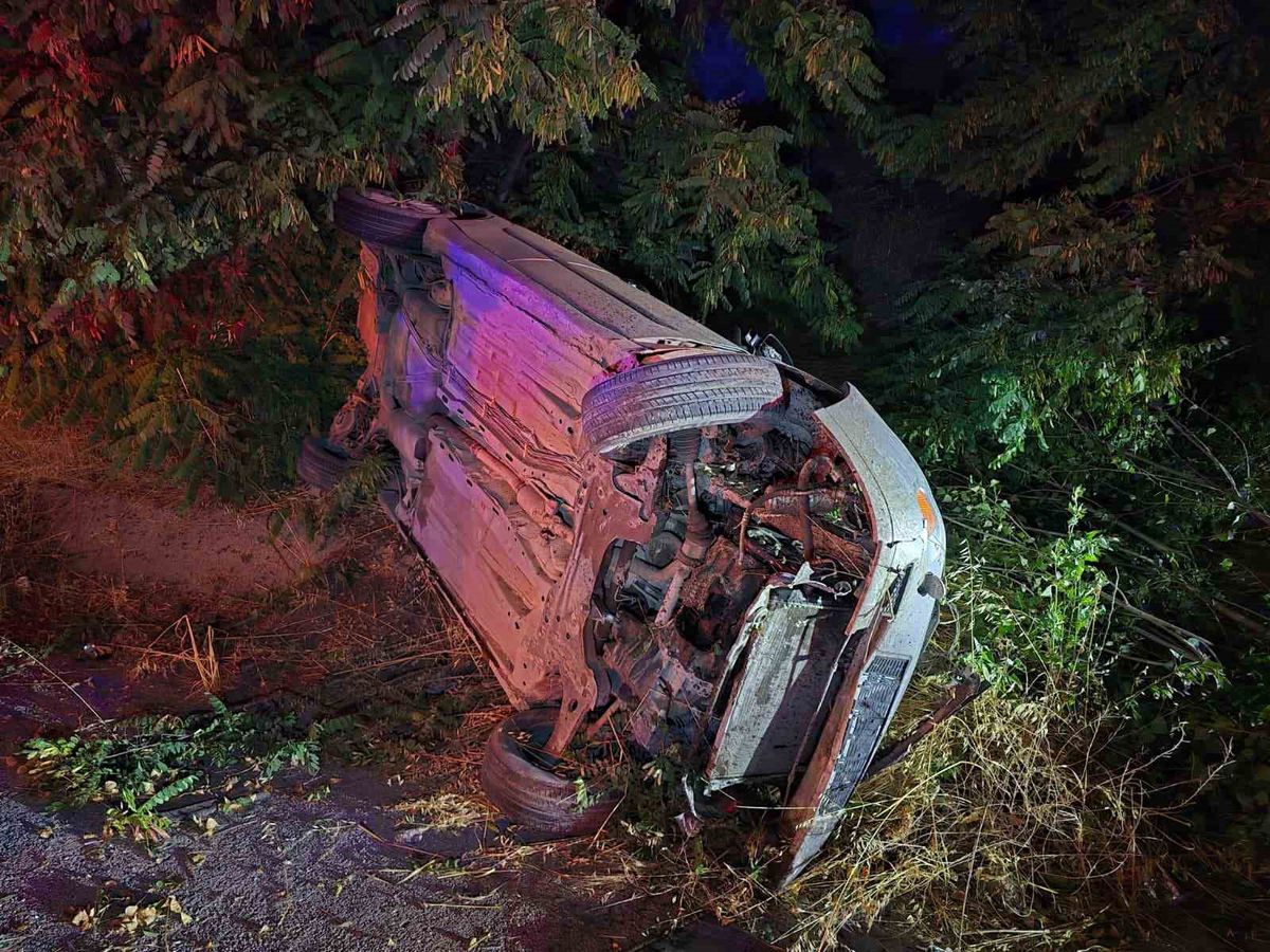 Ankara-Çankırı Yolunda Kaza: Kanala Uçan Otomobilde Sürücü Yaralandı