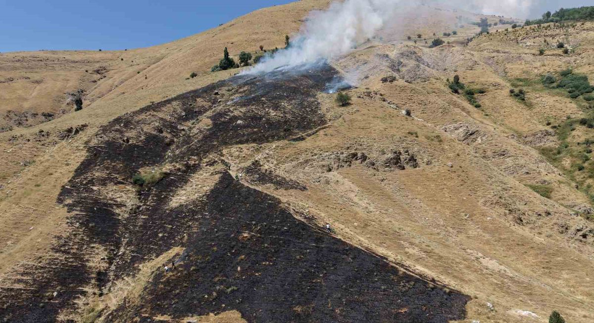 Bitlis’te Örtü Yangını Söndürüldü: 20 Dönümlük Alan Zarar Gördü