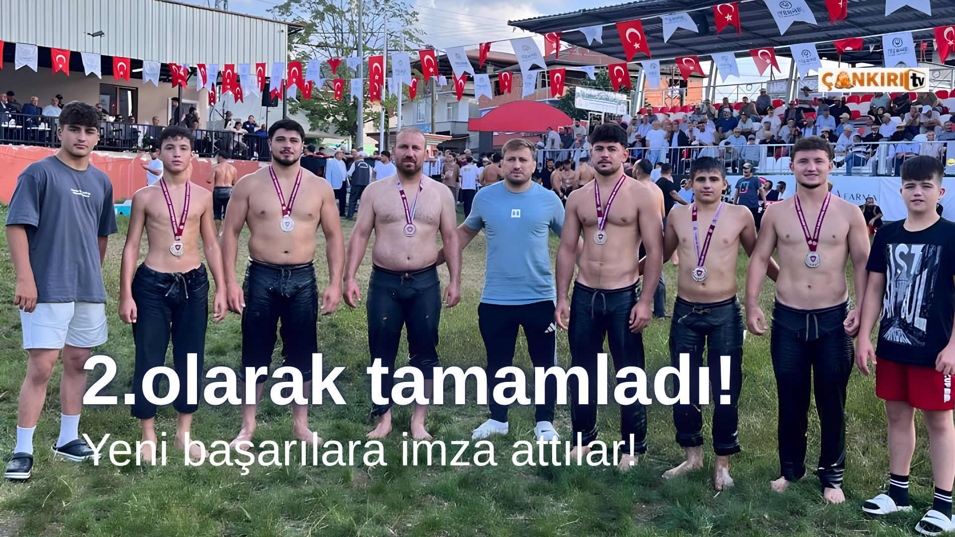 Çankırılı Pehlivan Fatih Çelik Yağlı Güreş Ligi'ni İkinci Tamamladı