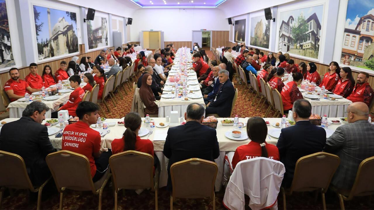 Çankırı’da Amatör Spor Haftası kapsamında 82 sporcu onuruna yemek programı düzenlendi