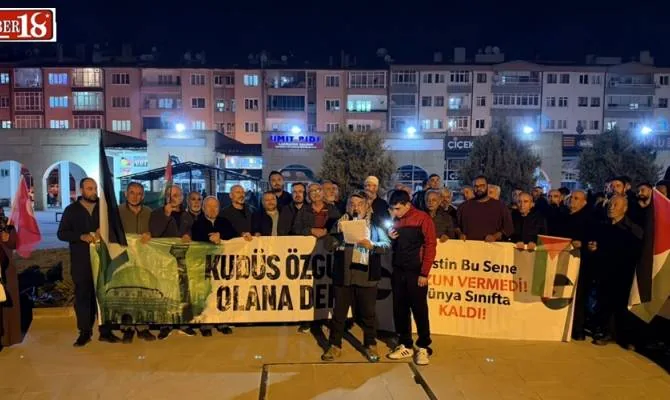 Çankırı İnsani Değerler Platformu’ndan “Filistin’i Unutmuyoruz” açıklaması