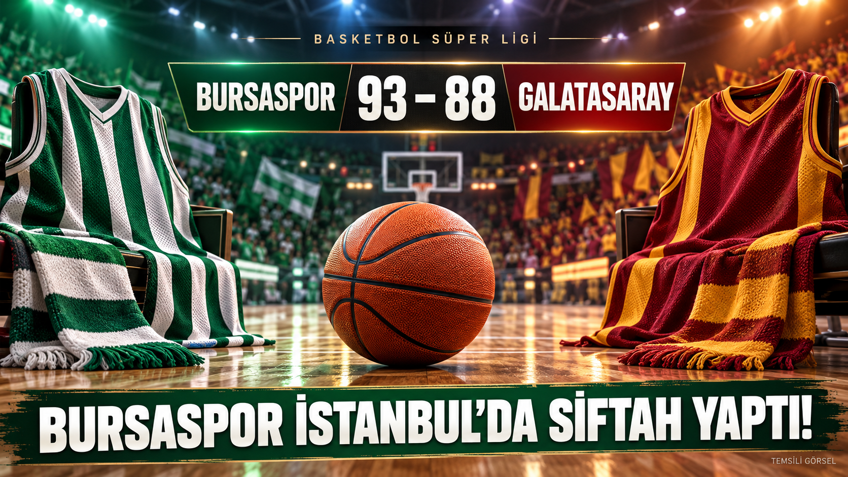 Bursaspor İstanbul’da siftah yaptı! Galatasaray’a karşı 93-88’lik zafer