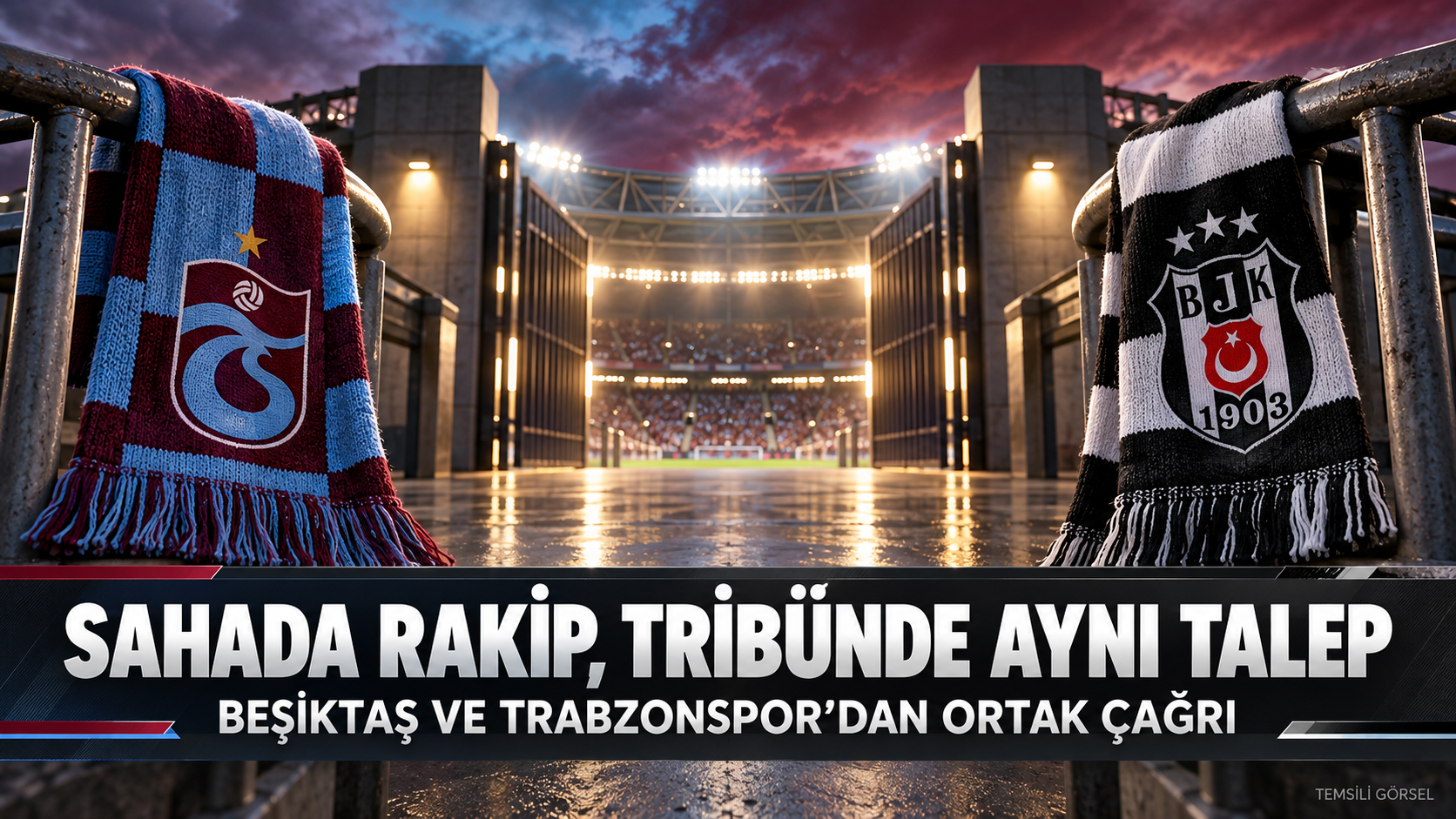 Sahada rakip, tribünde aynı talep! Beşiktaş ve Trabzonspor’dan yasak çağrısı