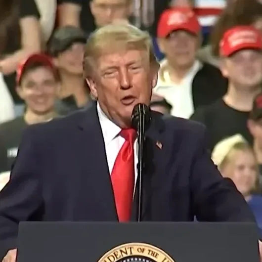 Trump mitinginde 'Epstein' gerilimi: Protestocu darbedildi, Trump alay etti
