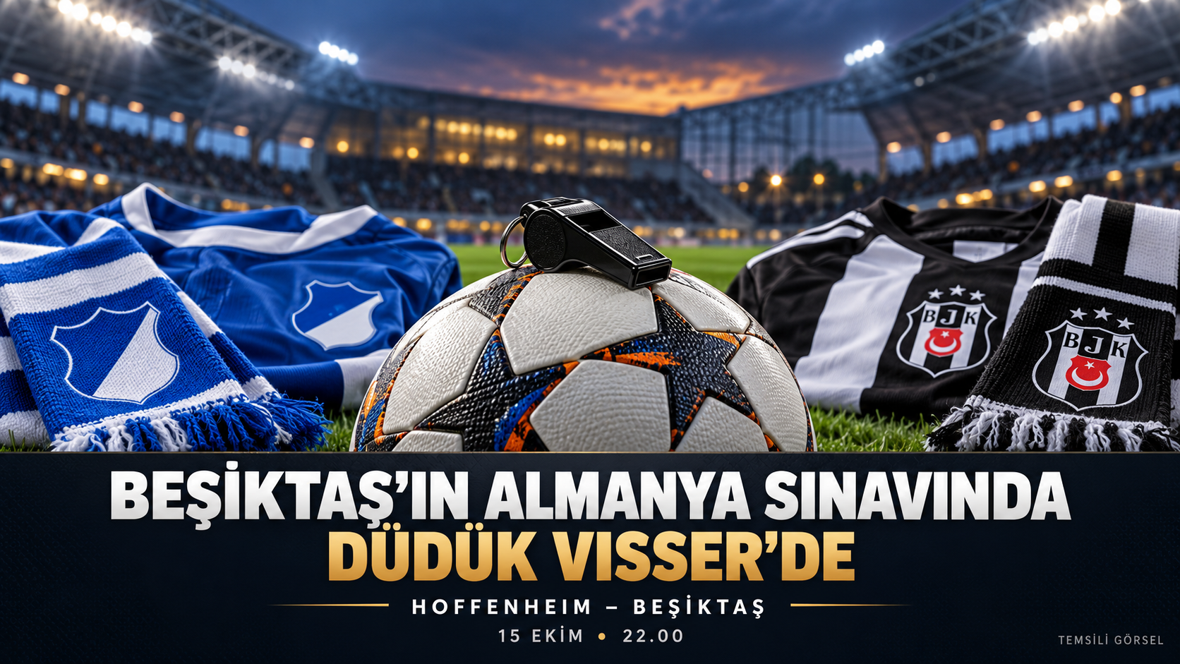Beşiktaş’ın Almanya sınavında düdük Visser’de! Hakem ekibi belli oldu