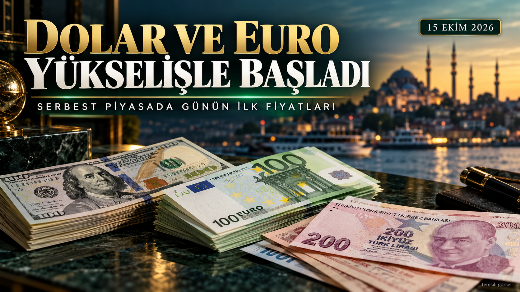 Dolar ve euro güne yükselişle başladı! İşte ilk fiyatlar