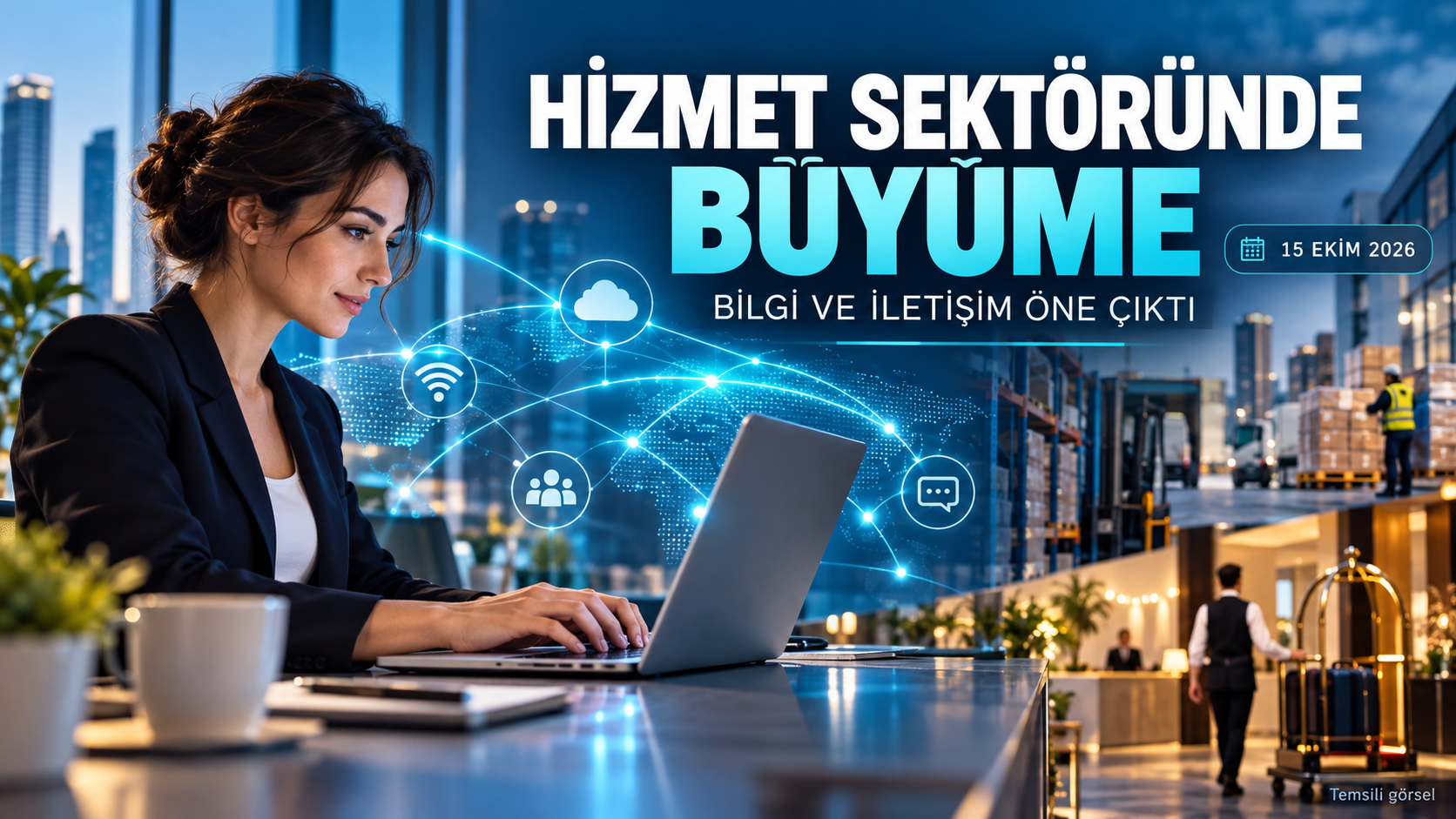 Hizmet sektöründe büyümenin yıldızı bilgi ve iletişim oldu!