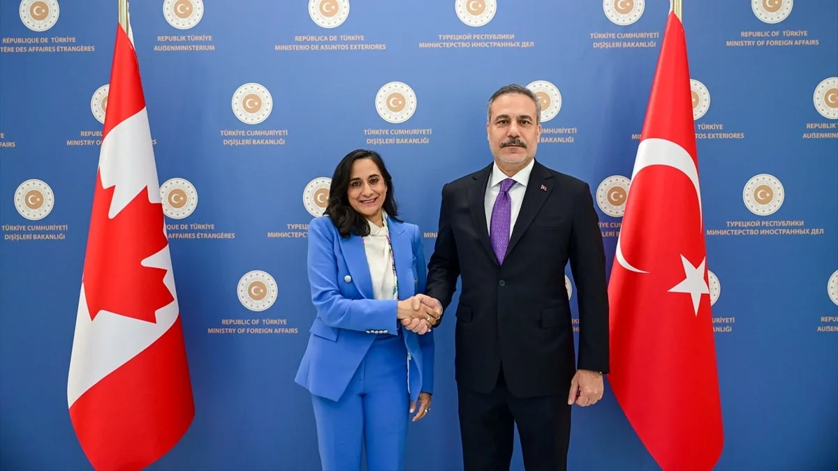 Hakan Fidan, Kanadalı Mevkidaşı Anita Anand ile Ankara'da Görüştü