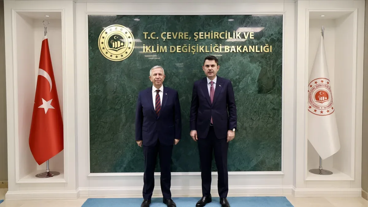 Mansur Yavaş, Bakan Murat Kurum’la Görüştü