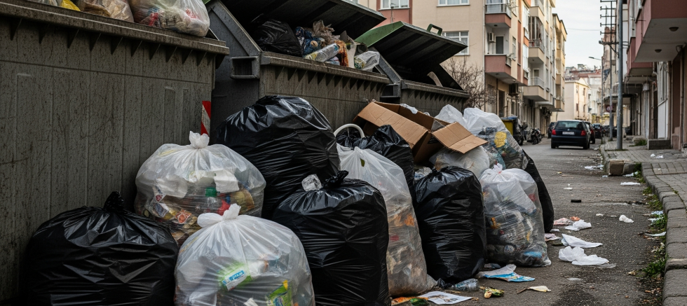 Adana Seyhan’da Biriken Çöpler Kötü Kokuya Neden Oluyor