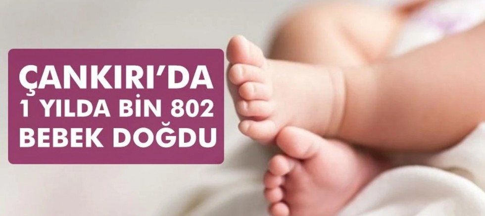 Çankırı’da 1 yılda bin 802 bebek doğdu