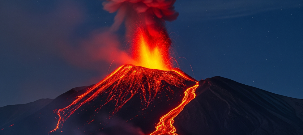 Etna Yanardağı’nda Patlama ve Lav Akışı Sürüyor
