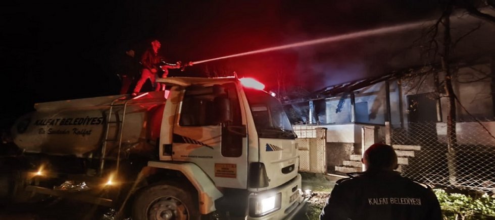 ÇANKIRI'DA YANGIN CAN ALDI