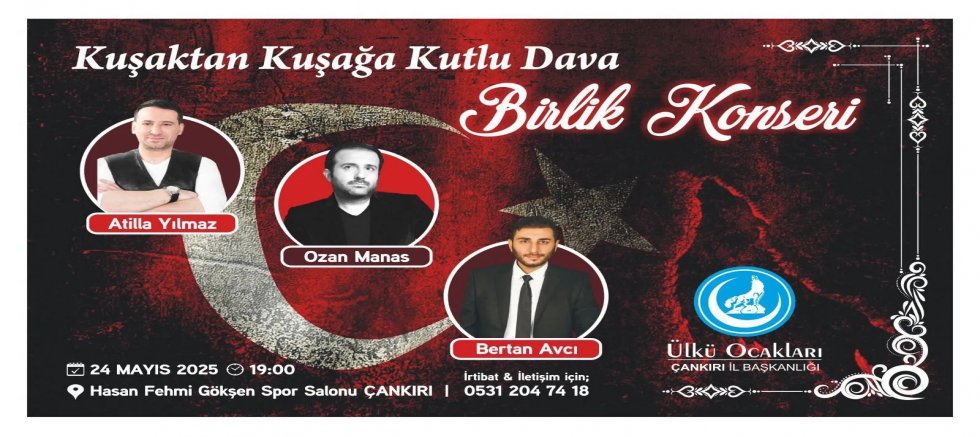 Ülkücü Hareketten Çankırı’da Anlamlı Konser Etkinliği