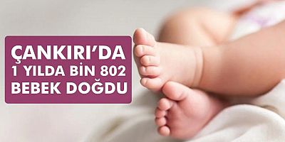 Çankırı’da 1 yılda bin 802 bebek doğdu