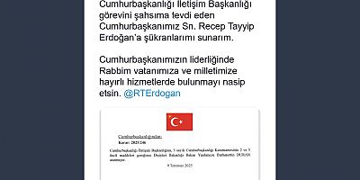 Cumhurbaşkanlığı İletişim Başkanlığı'na Burhanettin Duran Atandı