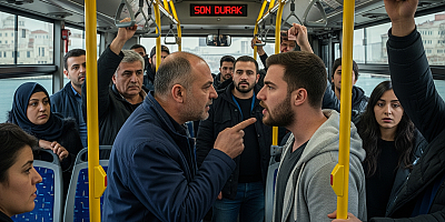 İstanbul Fatih'te İETT Otobüsünde Biber Gazlı Tartışma
