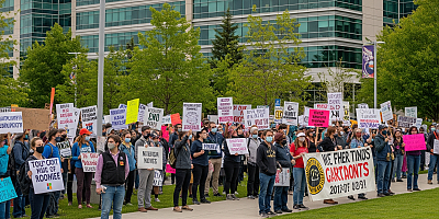 Microsoft Çalışanları ve Aktivistlerden Washington'da Protesto: Şeffaflık Çağrısı