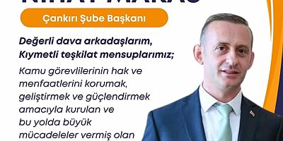 Nihat Makas Büro Memur-Sen Genel Merkez Yönetim Kurulu Üyesi Adayı Olduğunu Açıkladı